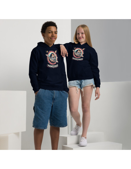 Sweat à capuche épais pour les jeunes hamsteroid