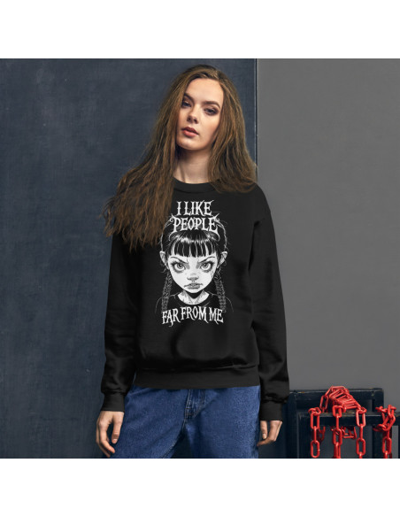 Sweat Unisexe à Col Rond I like people