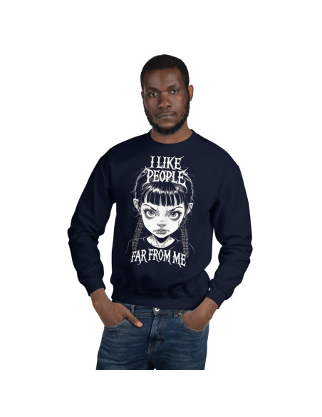 Sweat Unisexe à Col Rond I like people