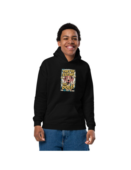Sweat à capuche épais pour les jeunes eating the dogs