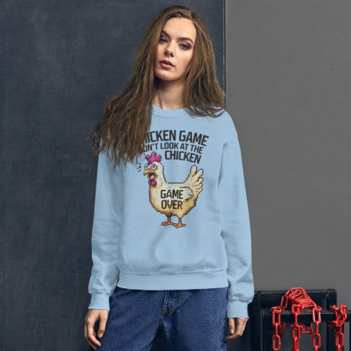 Sweat Unisexe à Col Rond CHICKEN GAME