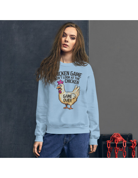 Sweat Unisexe à Col Rond CHICKEN GAME