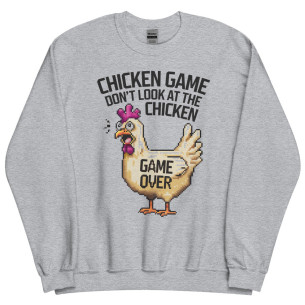 Sweat Unisexe à Col Rond CHICKEN GAME