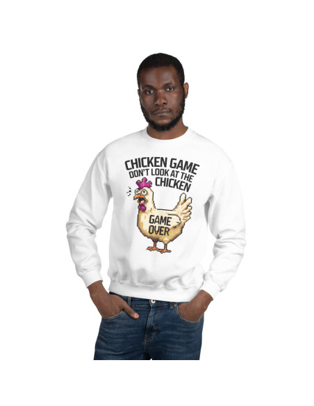 Sweat Unisexe à Col Rond CHICKEN GAME