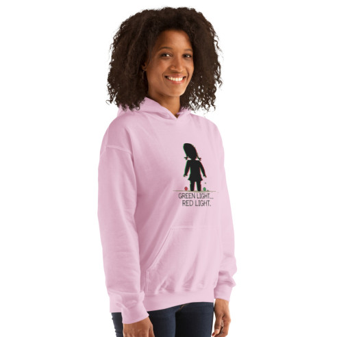 Sweat à capuche green light red light