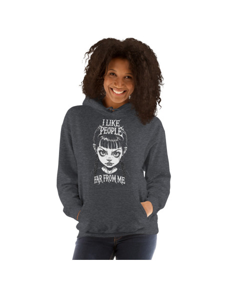 Sweat à capuche I like people