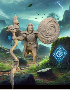 Figurine Druide Fantasy - Miniature Magique pour Jeux de Rôle et Collection
