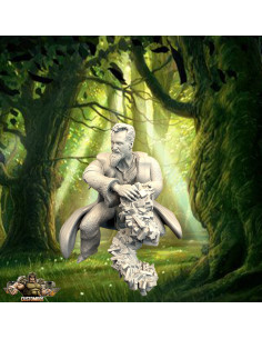 : Figurine Mage Fantasy - Elzrak, Sculpteur de Cristaux pour Jeux de Rôle et Collection