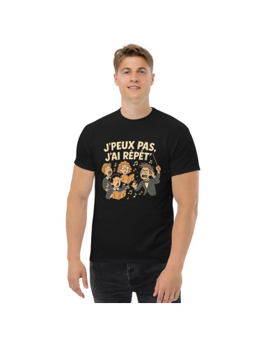 T-shirt classique unisexe j'peux pas j'ai répet