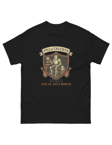 T-shirt classique unisexe PNJ de taverne