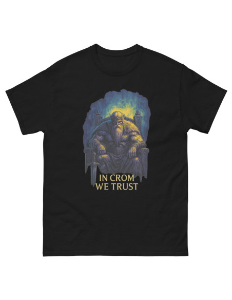 T-shirt classique unisexe In crom we trust