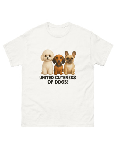 T-shirt classique unisexe United cuteness of dogs