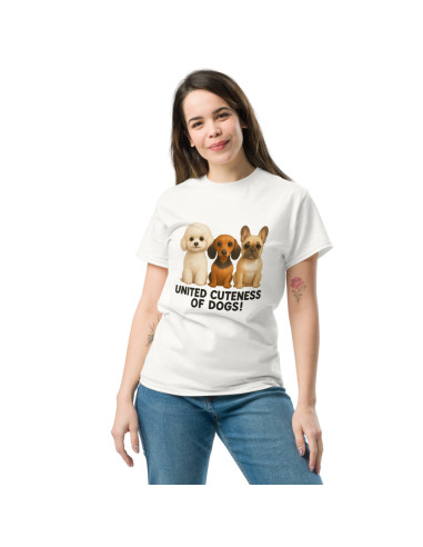 T-shirt classique unisexe United cuteness of dogs