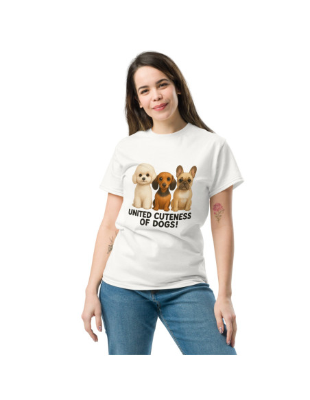 T-shirt classique unisexe United cuteness of dogs