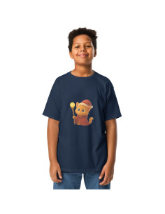 T-shirt classique enfant chat mage de Noël