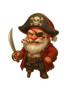 T-shirt classique unisexe Pirate Christmas