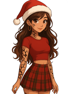 T-shirt Christmas Witch – Girl Fantasy CUSTOMODS