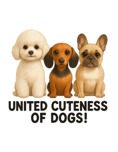 T-shirt classique unisexe United cuteness of dogs
