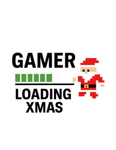 Gamer Loading Xmas – Pixel Santa Retro Gaming