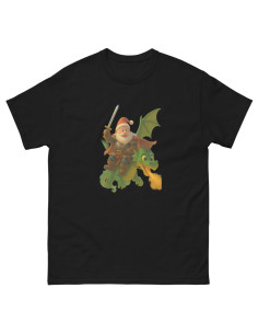 T-shirt classique unisexe Santa riding Dragon 2