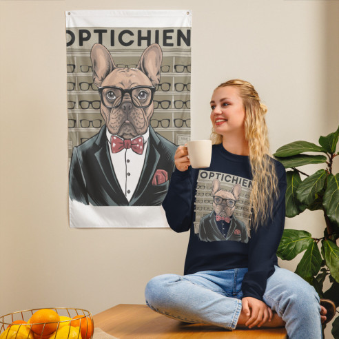 Sweat Unisexe à Col Rond OPTICHIEN