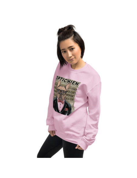 Sweat Unisexe à Col Rond OPTICHIEN