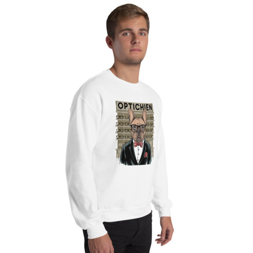 Sweat Unisexe à Col Rond OPTICHIEN
