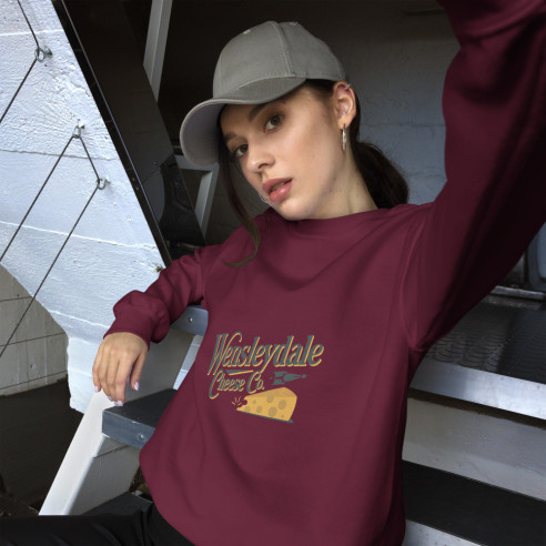 Sweat Unisexe à Col Rond CHEESE COWG