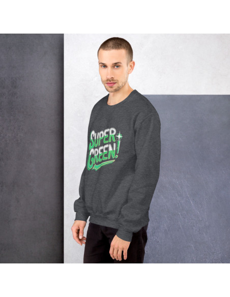 Sweat Unisexe à Col Rond SUPER GREEN