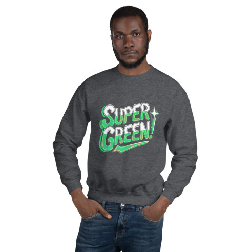 Sweat Unisexe à Col Rond SUPER GREEN