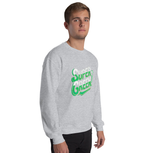 Sweat Unisexe à Col Rond SUPER GREEN