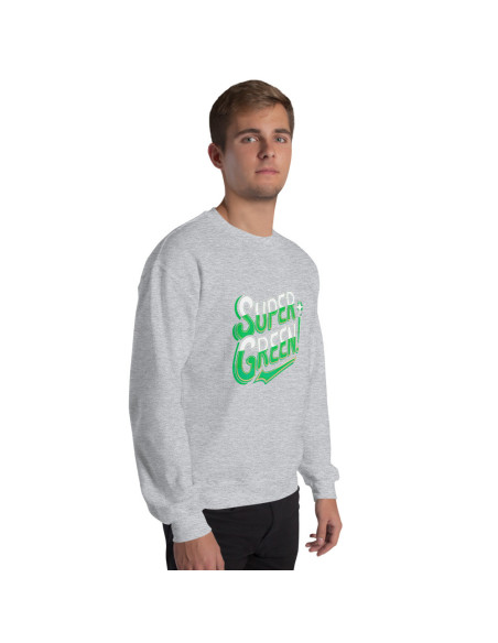 Sweat Unisexe à Col Rond SUPER GREEN