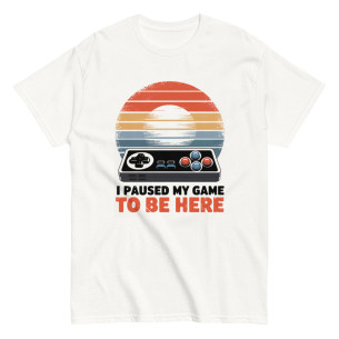 T-shirt classique unisexe paused my game