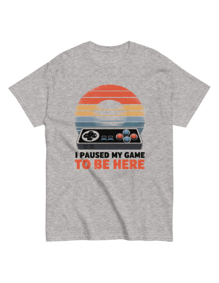 T-shirt classique unisexe paused my game